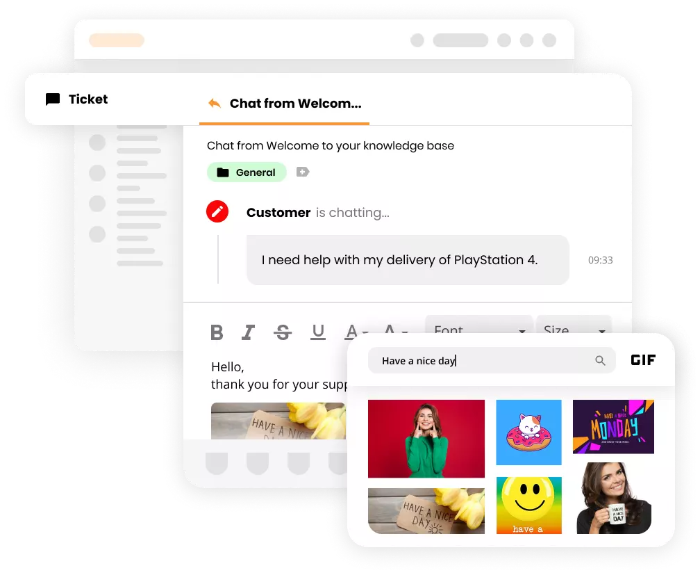 Funkcije in integracije za učinkovito podporo strankam