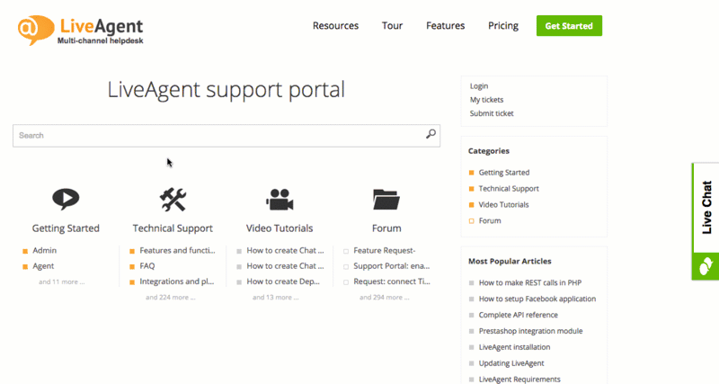 Samopostrežni portal za podporo strankam