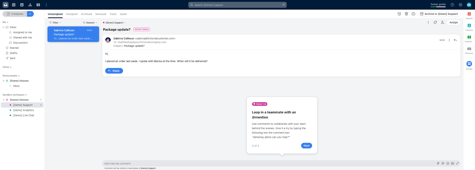 Front-ovo okolje za vstopnice