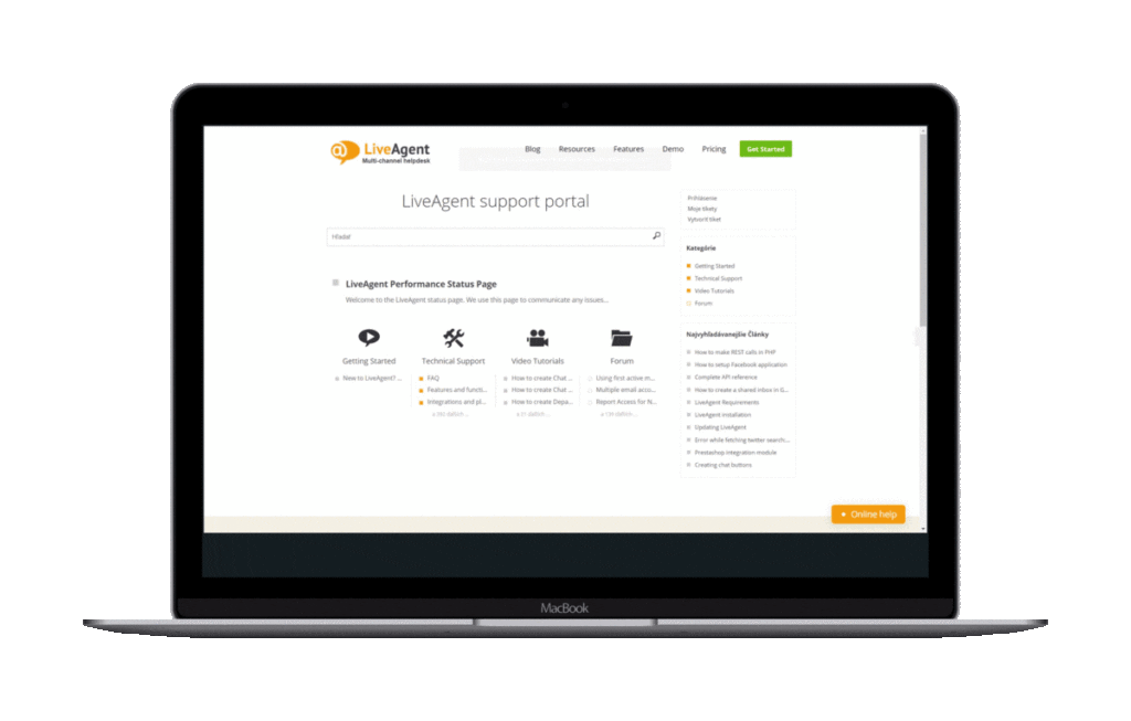 dizajni baze znanja v LiveAgent