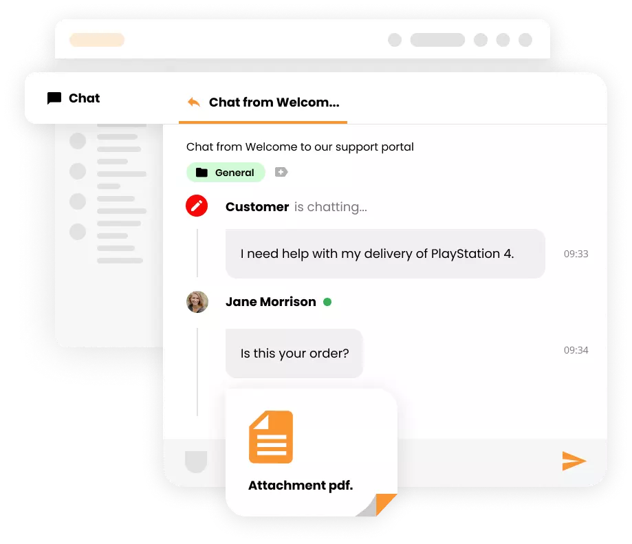Mockup priponke vstopnice LiveAgent