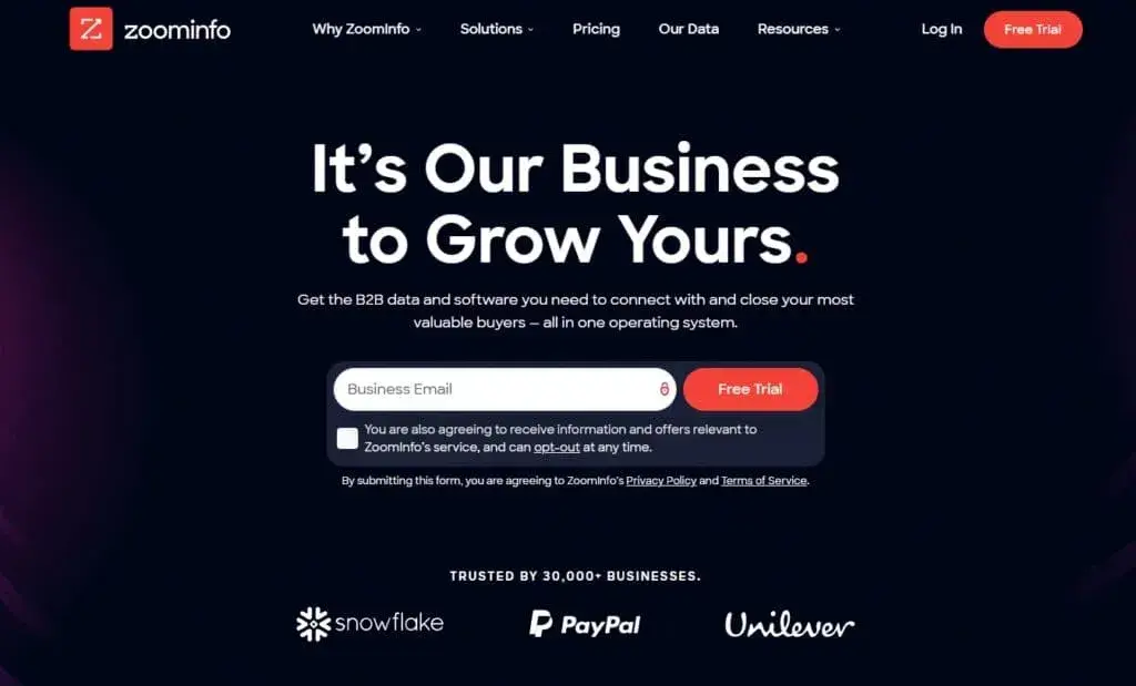 Domača stran ZoomInfo