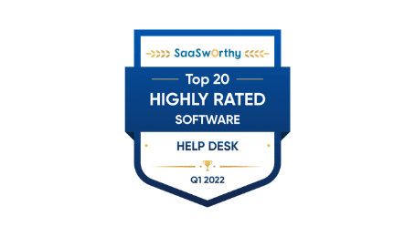 Visoko ocenjeno programsko opremo Help Desk Q1 2022
