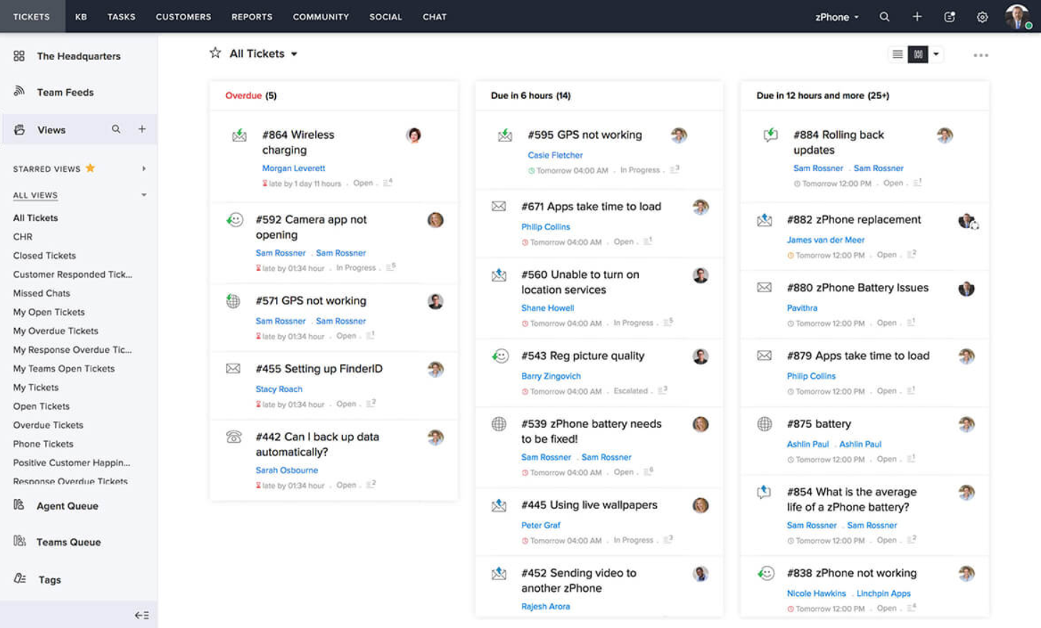Sistem za upravljanje vstopnic Zoho Desk