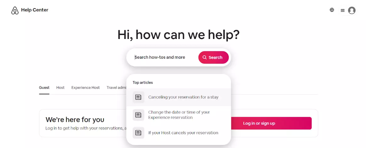 Priporočila člankov Airbnb