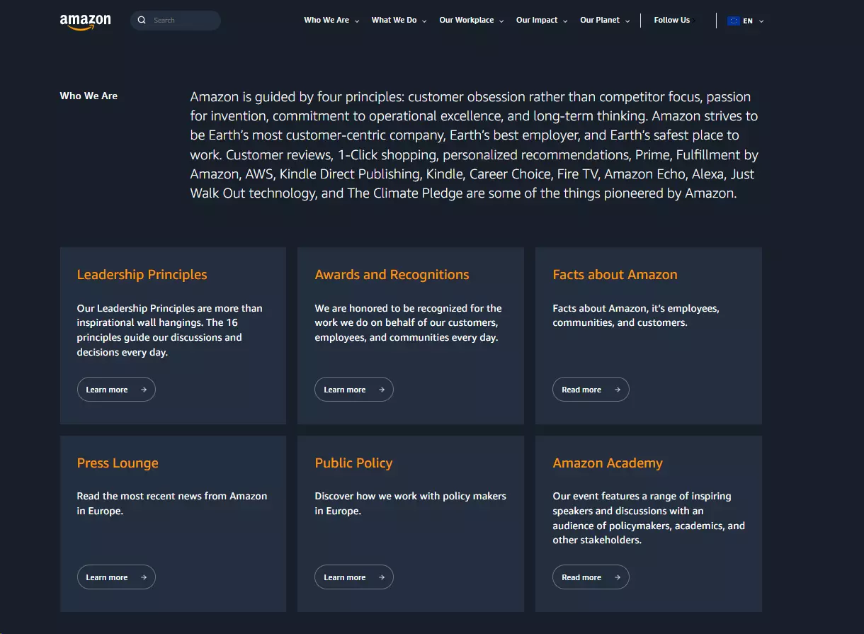 Amazonova zaveza, da postane 'Zemljina najbolj osredotočena na stranke podjetja' in njihova prizadevanja za ohranitev zadovoljnih strank