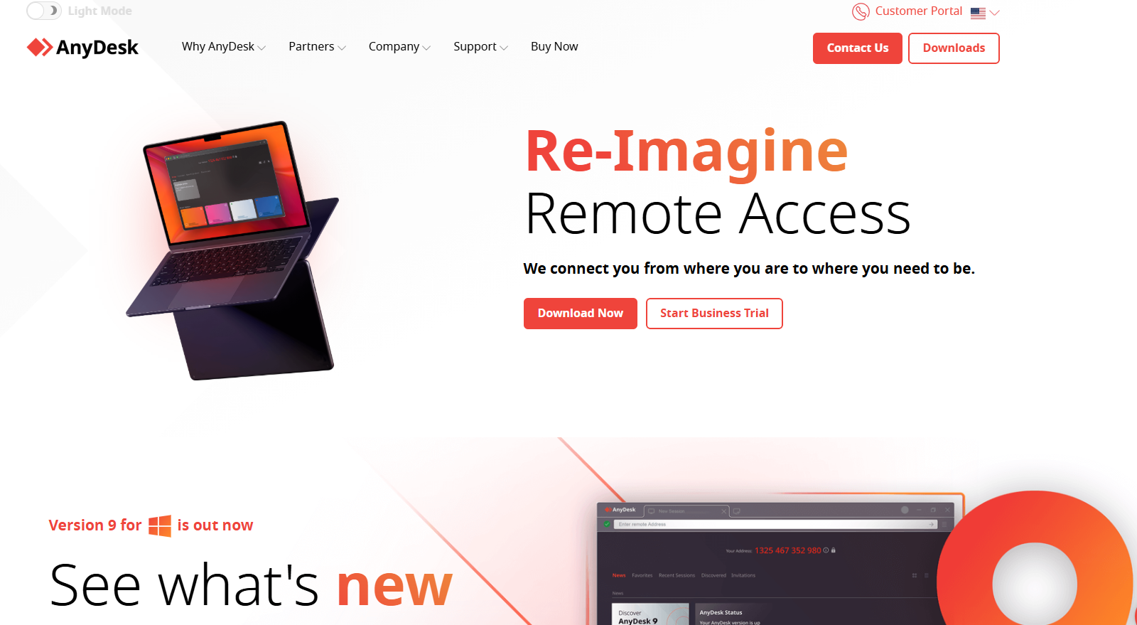 Domača stran Anydesk