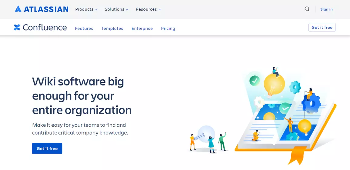 Domača stran Confluence