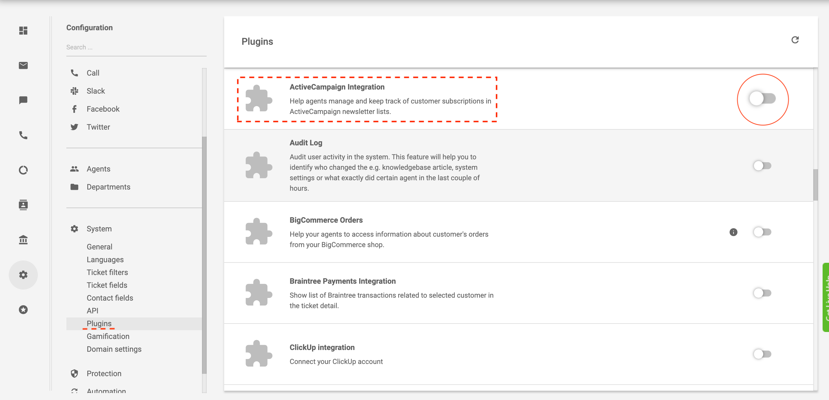 primer integracije avtomatizacije e-pošte v LiveAgent