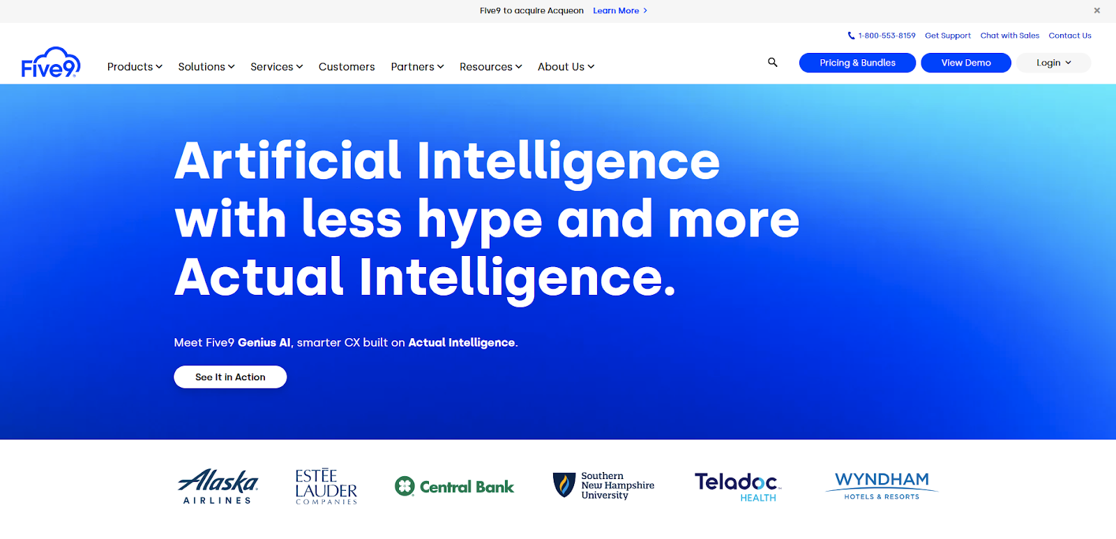 Five9 call center programska oprema domača stran