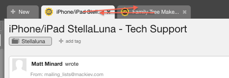 LiveAgent - Možnost urejanja vrstnega reda zavihkov zahtevkov v glavi agentove plošče