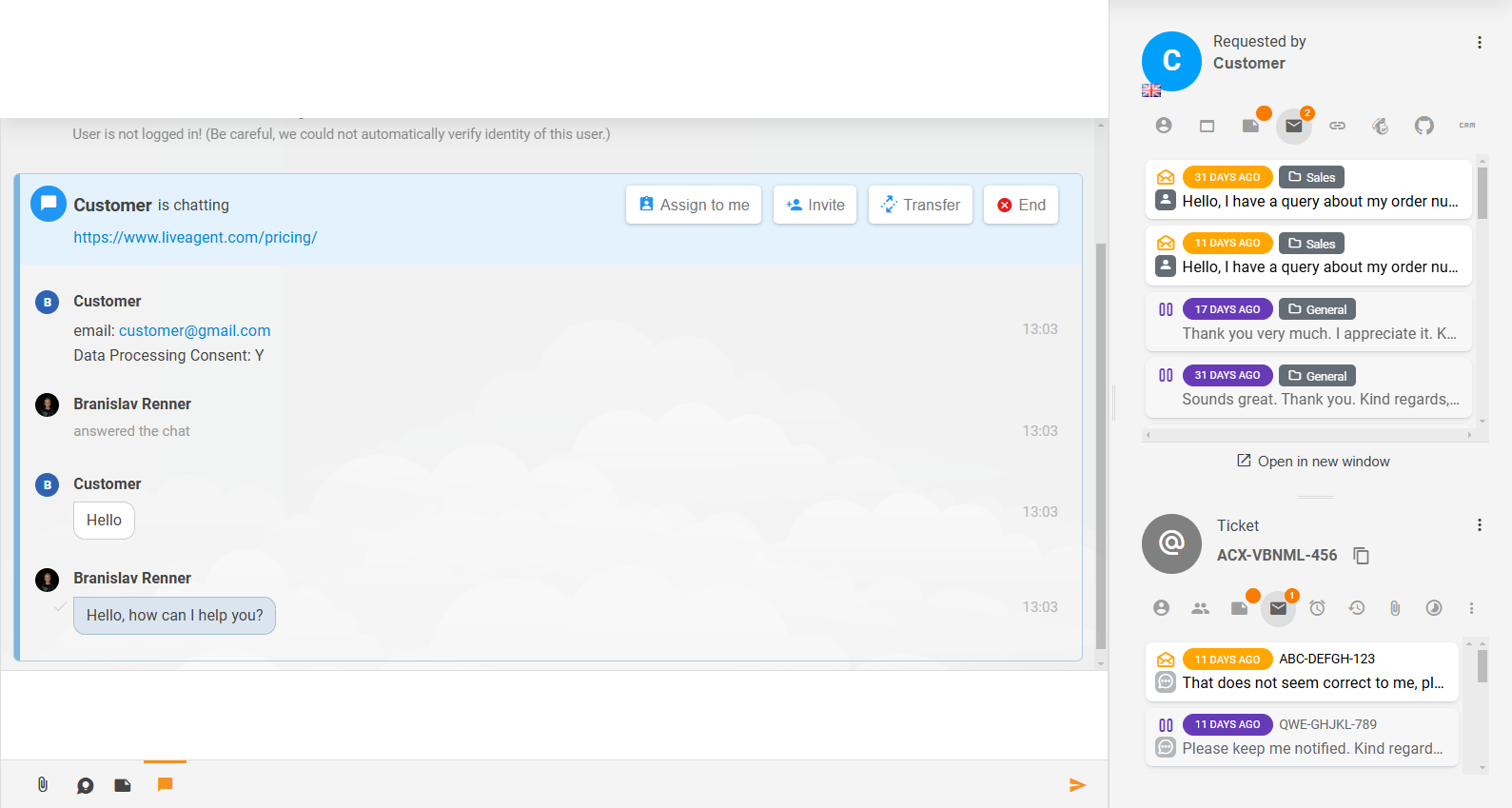 Usavršen sadržaj karata i povezane sekcije u LiveAgent-u