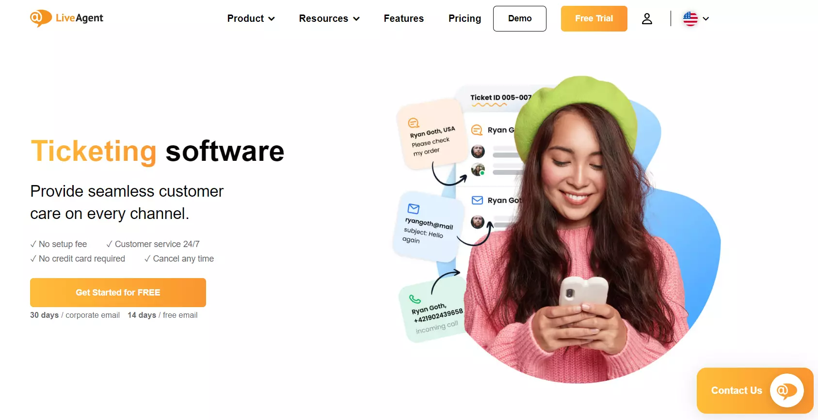 LiveAgentov sistem za zahtevke in upravljanje e-pošte