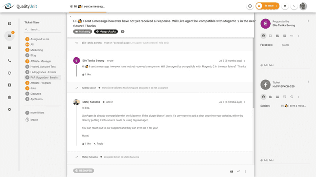 Orodje Help desk, ki pomaga ohraniti ugled na družbenih medijih