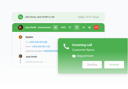Integracijo klicnega centra in živega pogovora LiveAgent