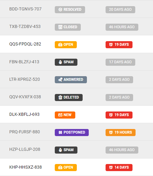 Nove ikone stanja vstopnic na LiveAgent-u