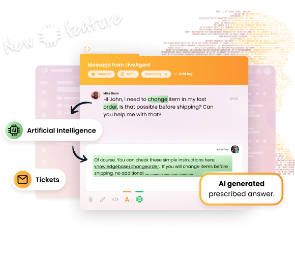 Asistent AI Whisper podjetja LiveAgent