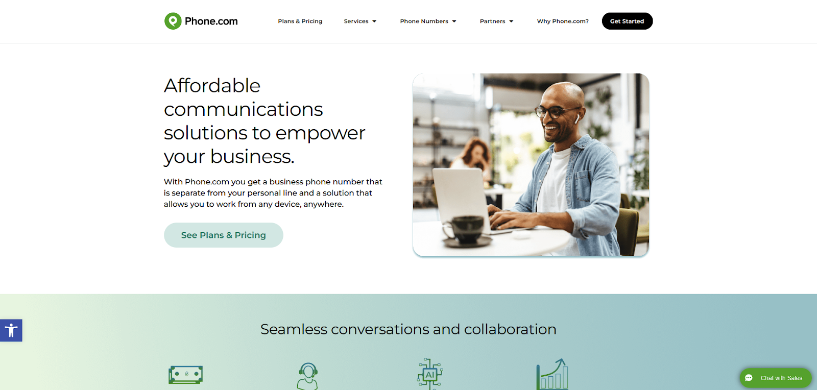 Phone.com call center programska oprema domača stran