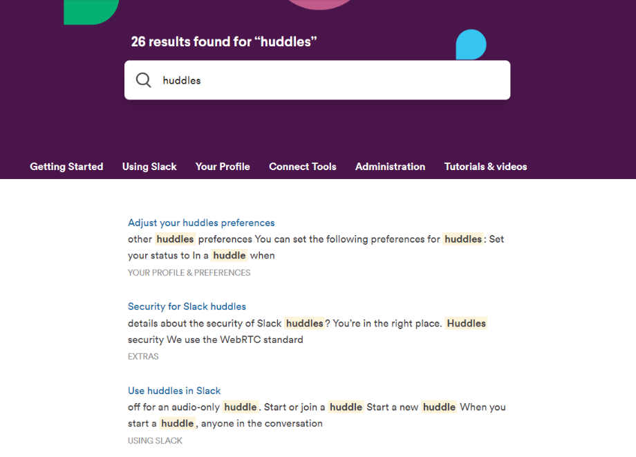 Iskalna funkcionalnost Slack