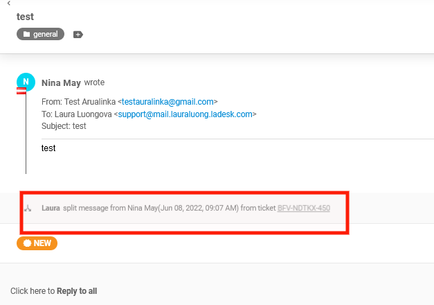 SLA ni uporabljen za deljene vstopnice v aplikaciji LiveAgent