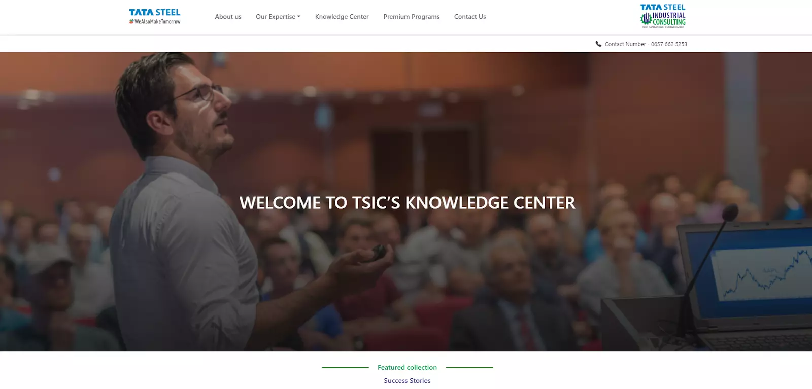 Stran centra znanja Tata Steel