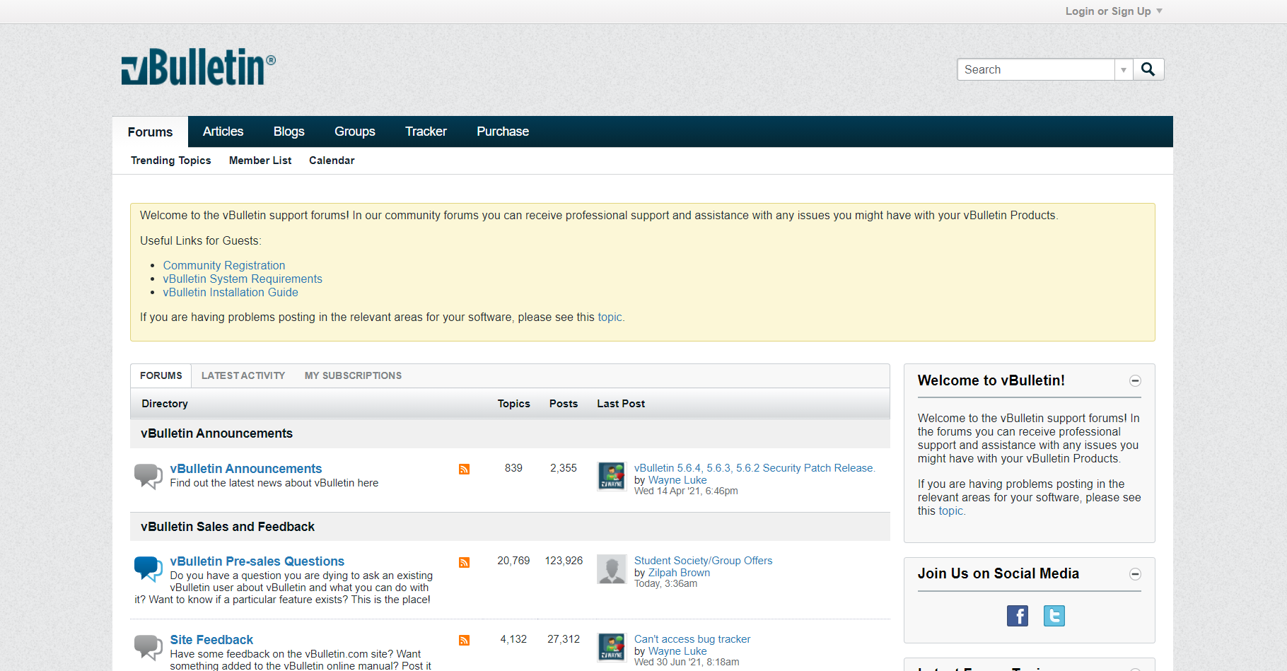 Imenik forumov vBulletin