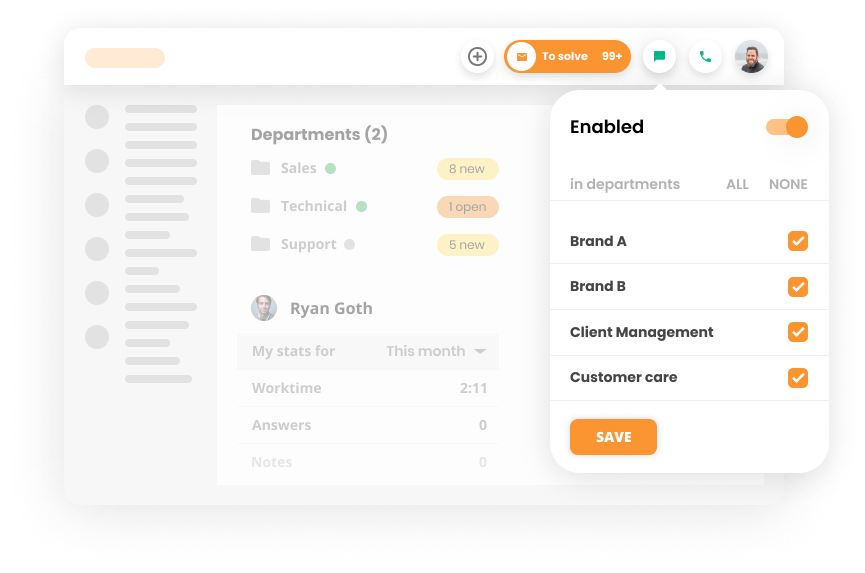 Primer distribucije chata