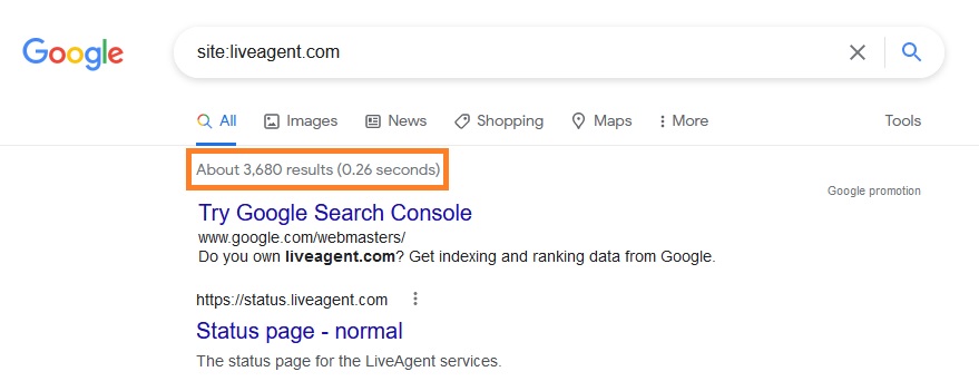 Indeksiranje LiveAgent