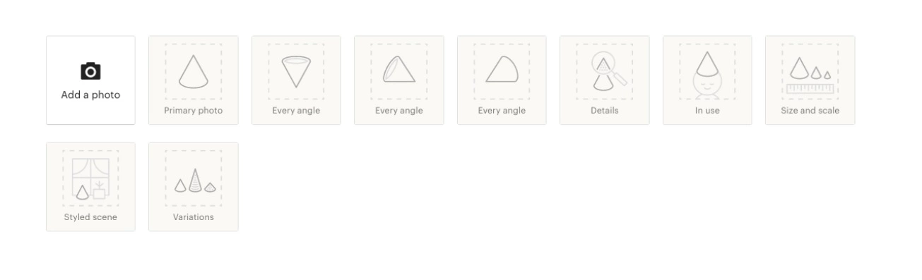 Dodajte fotografijo izdelka v svojo trgovino Etsy