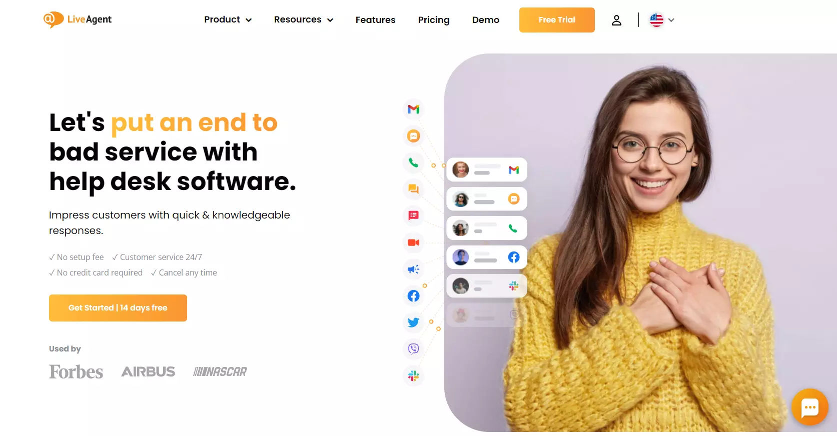 Stran pomoči LiveAgent
