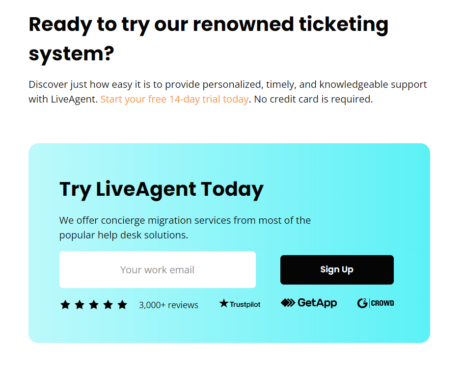 Poskusite LiveAgent