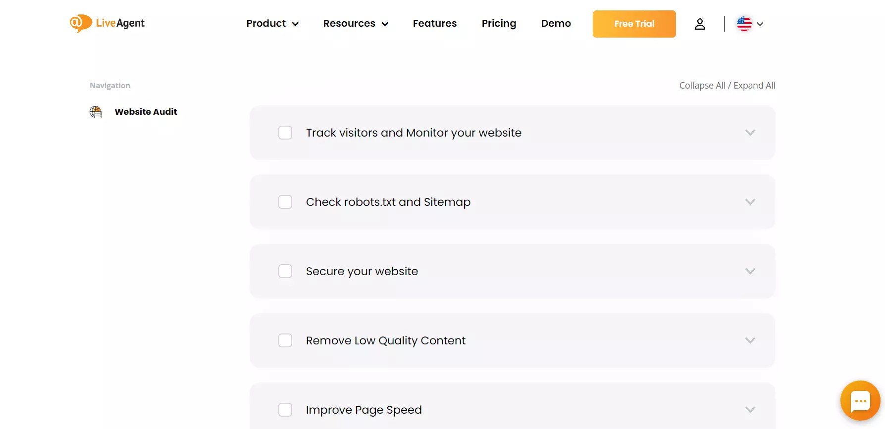 Primer kontrolnega seznama