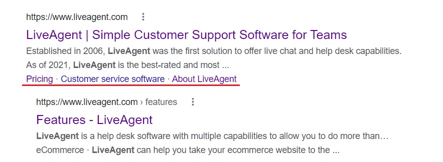 Primer sidrnih povezav