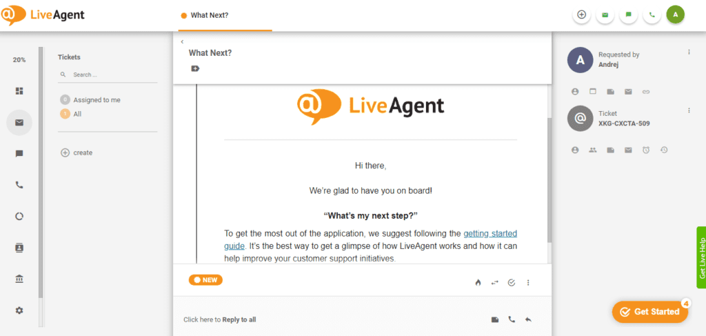 Uvajanje LiveAgent