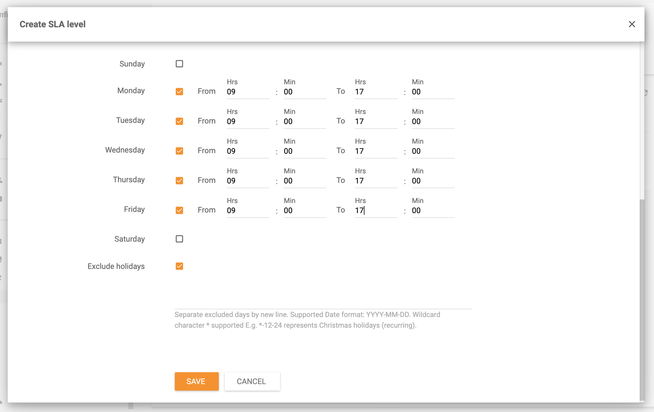 Funkcija delovnega časa v LiveAgent