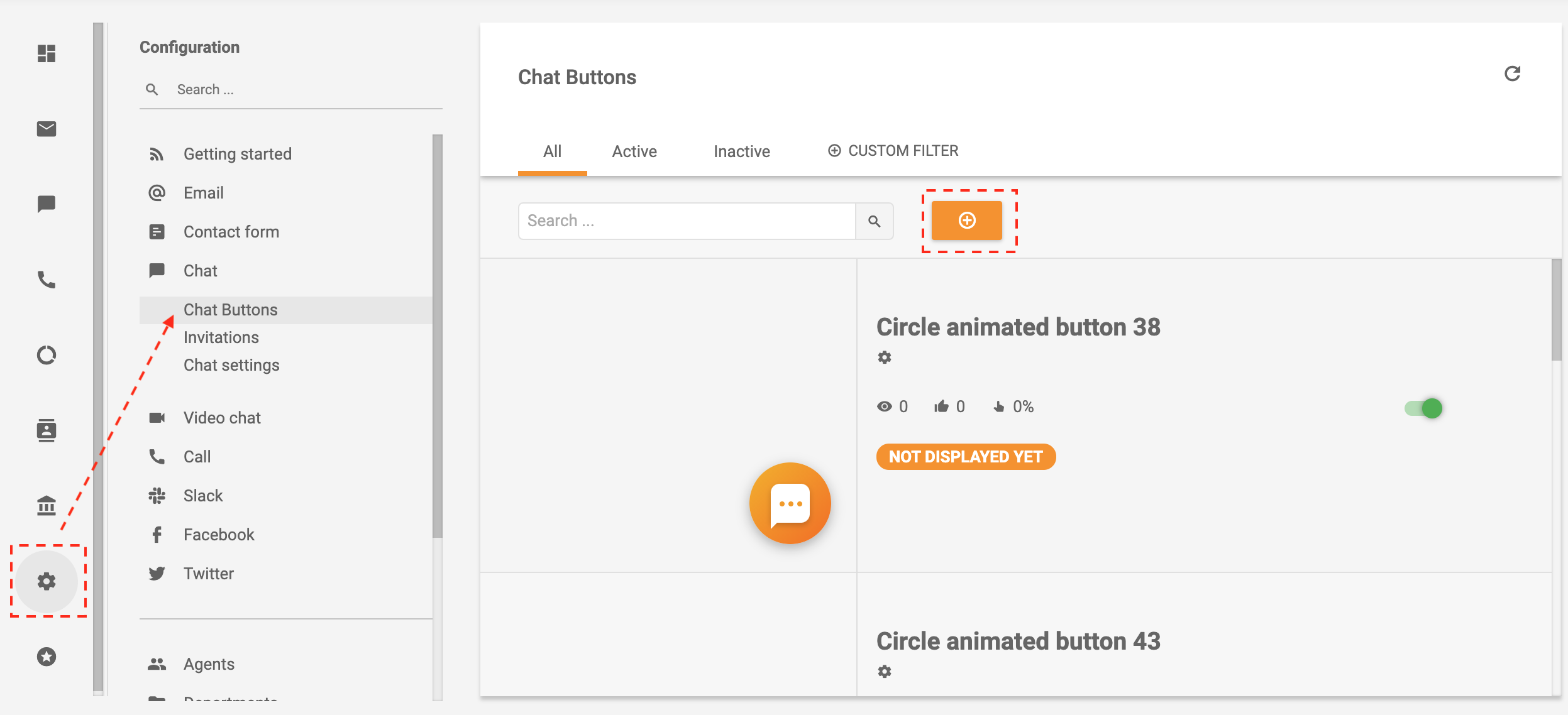 LiveAgent - Ustvarite gumb za klepet