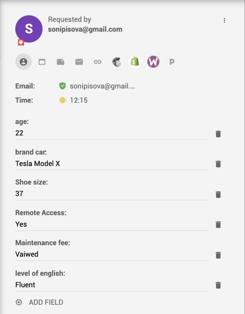 Primer razporeditve klicev v CRM