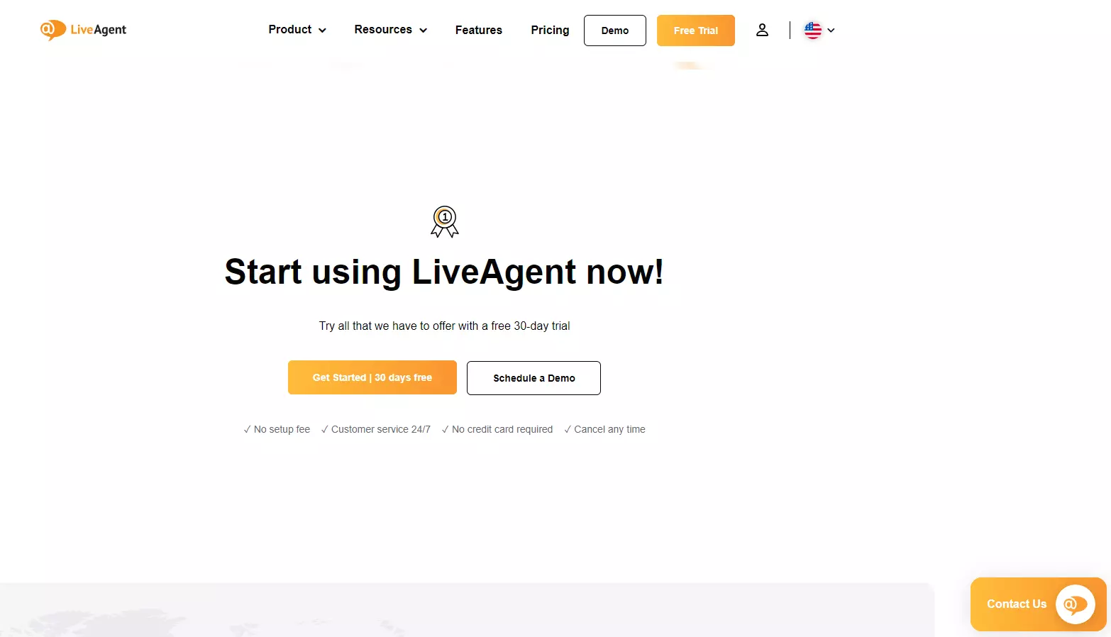LiveAgent CTA in gumb za živec klepet