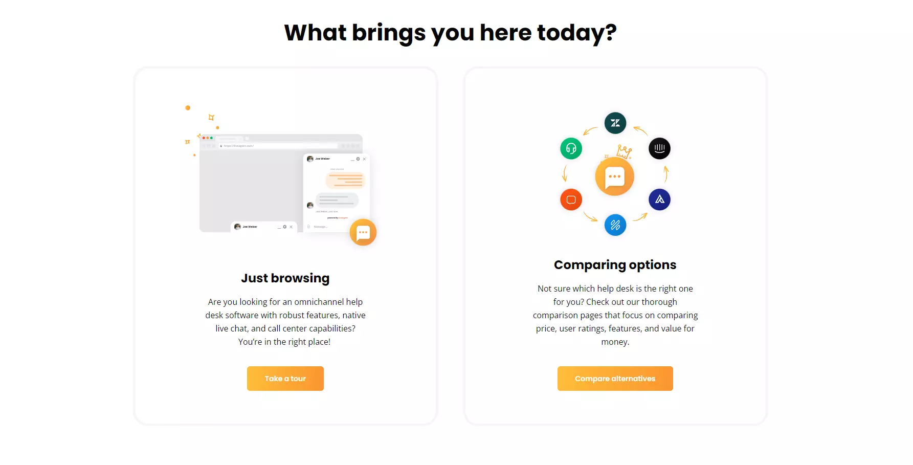 Primeri LiveAgentovih CTA-jev