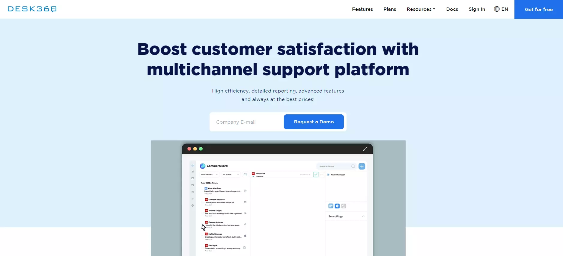 Domača stran Desk360