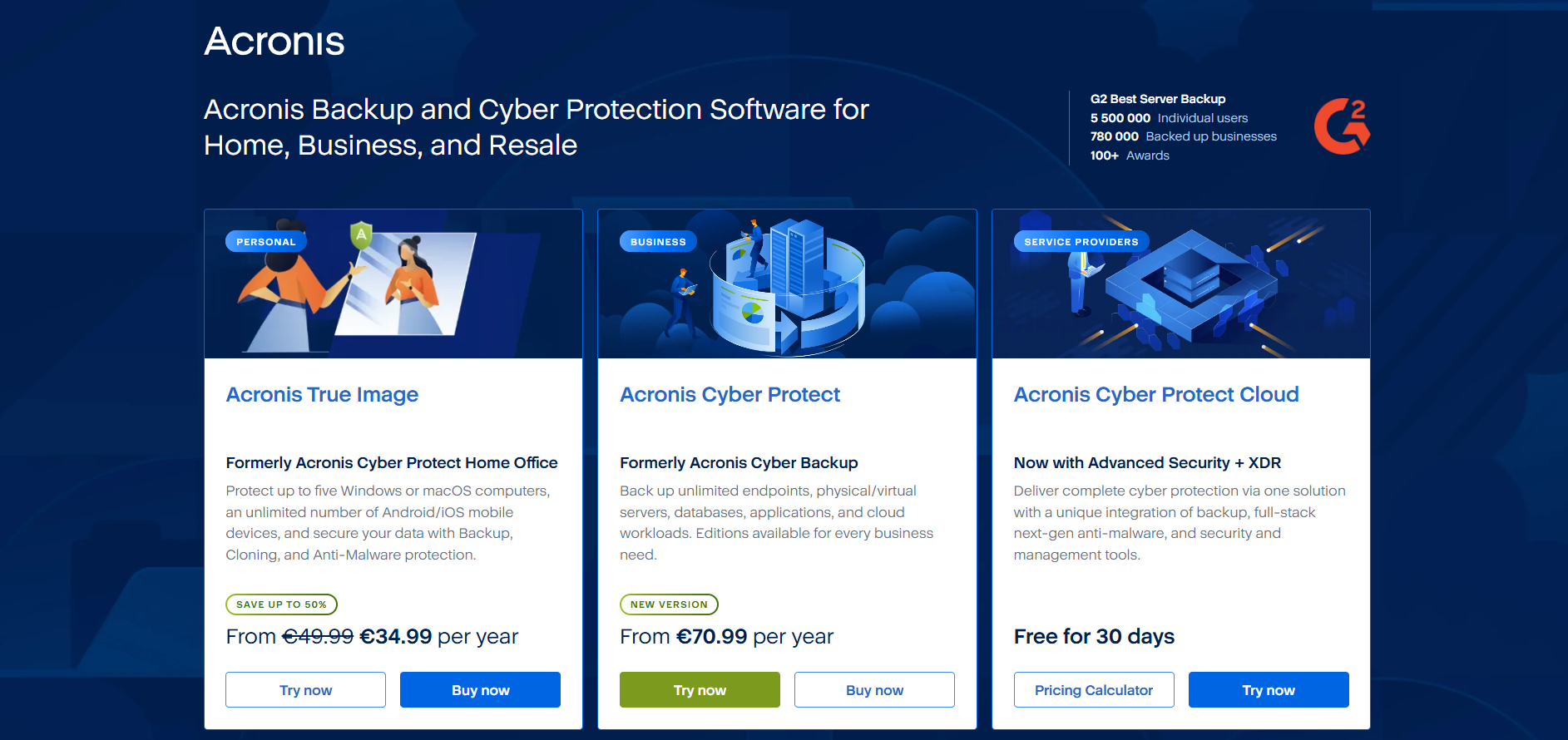 Kontakti Acronis Help Desk