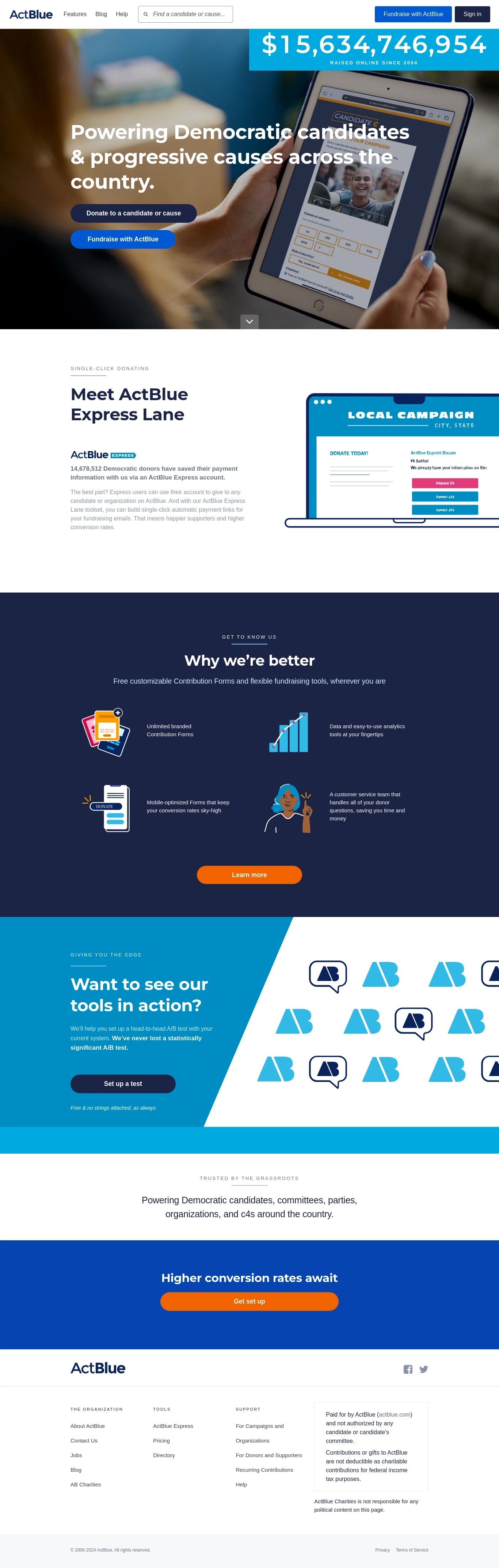 Kontakti Help Deska ActBlue