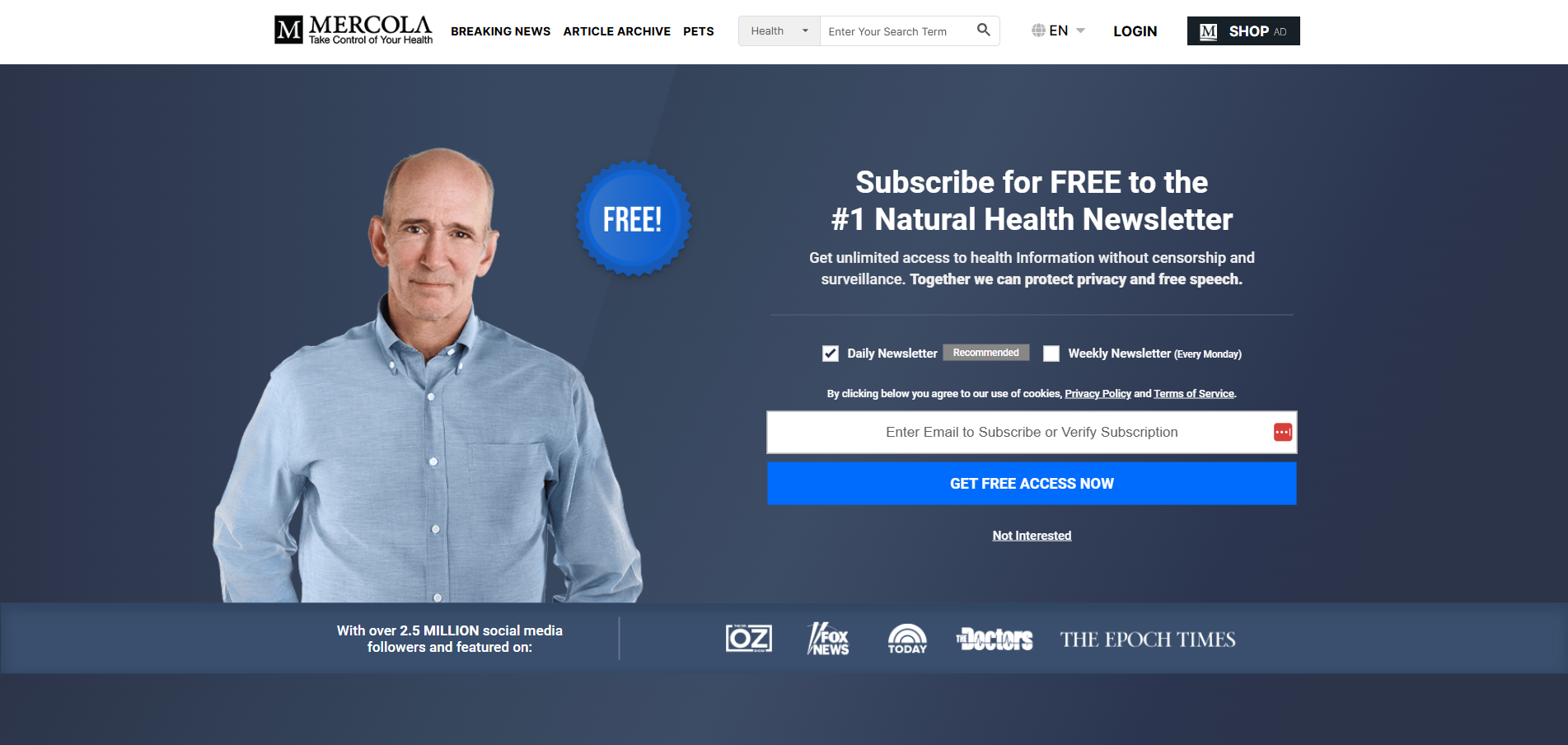 Mercola Help Desk Kontakti