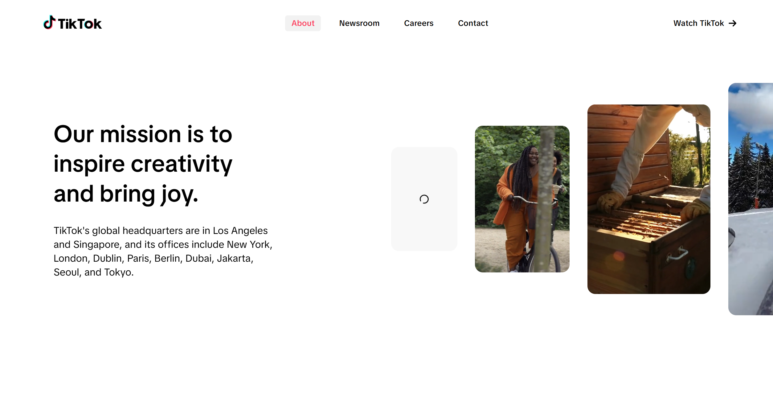Kontakti TikTok Help Deska