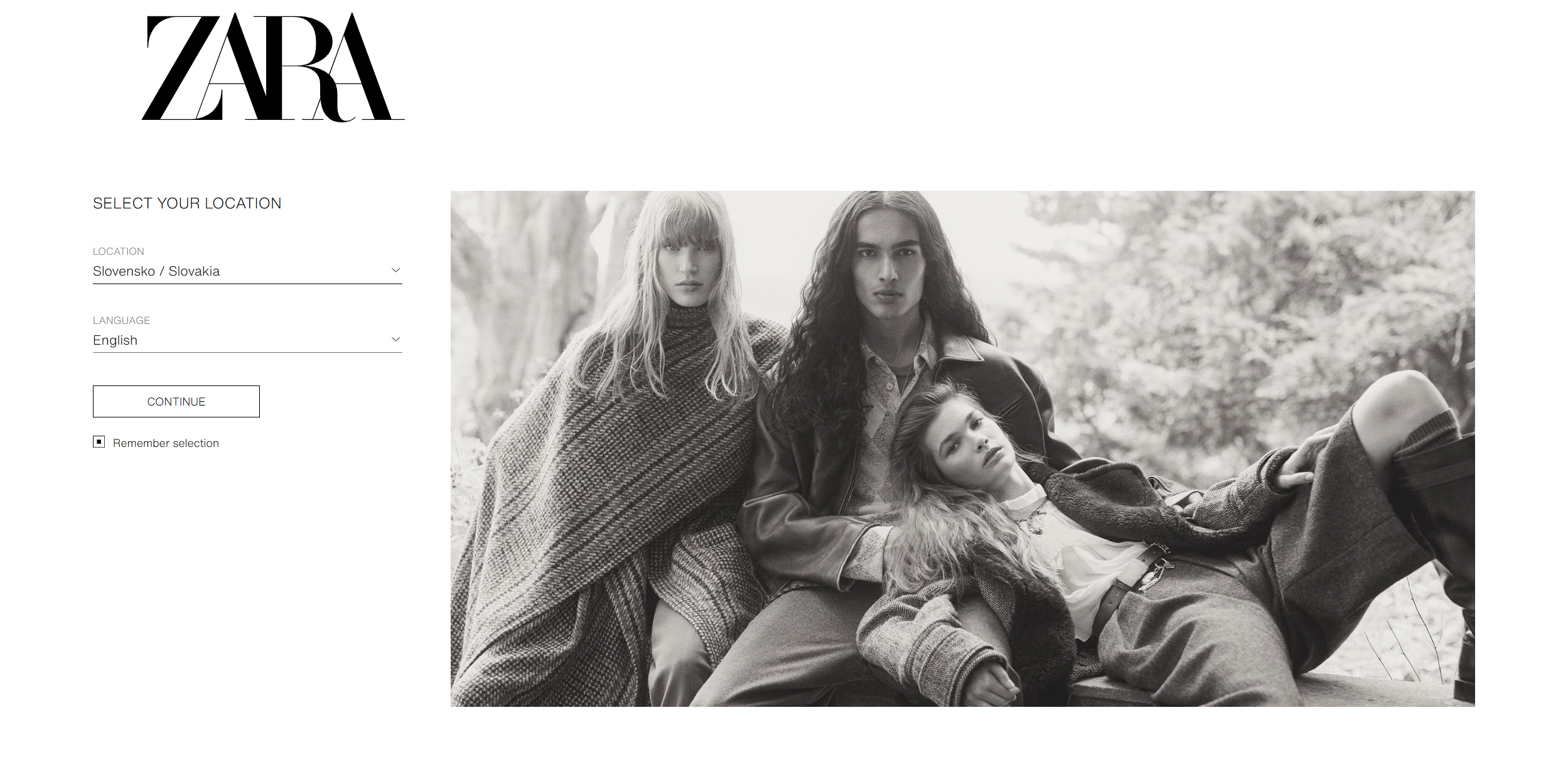 Kontakti službe za pomoč uporabnikom ZARA