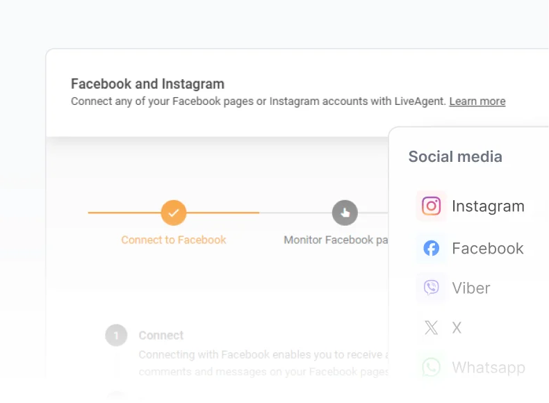 Integracije LiveAgent z družbenimi omrežji Facebook, Instagram in WhatsApp