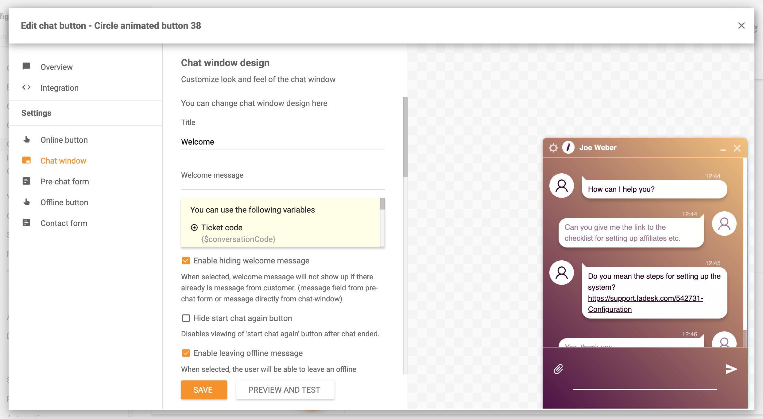 Možnosti oblikovanja okna klepeta