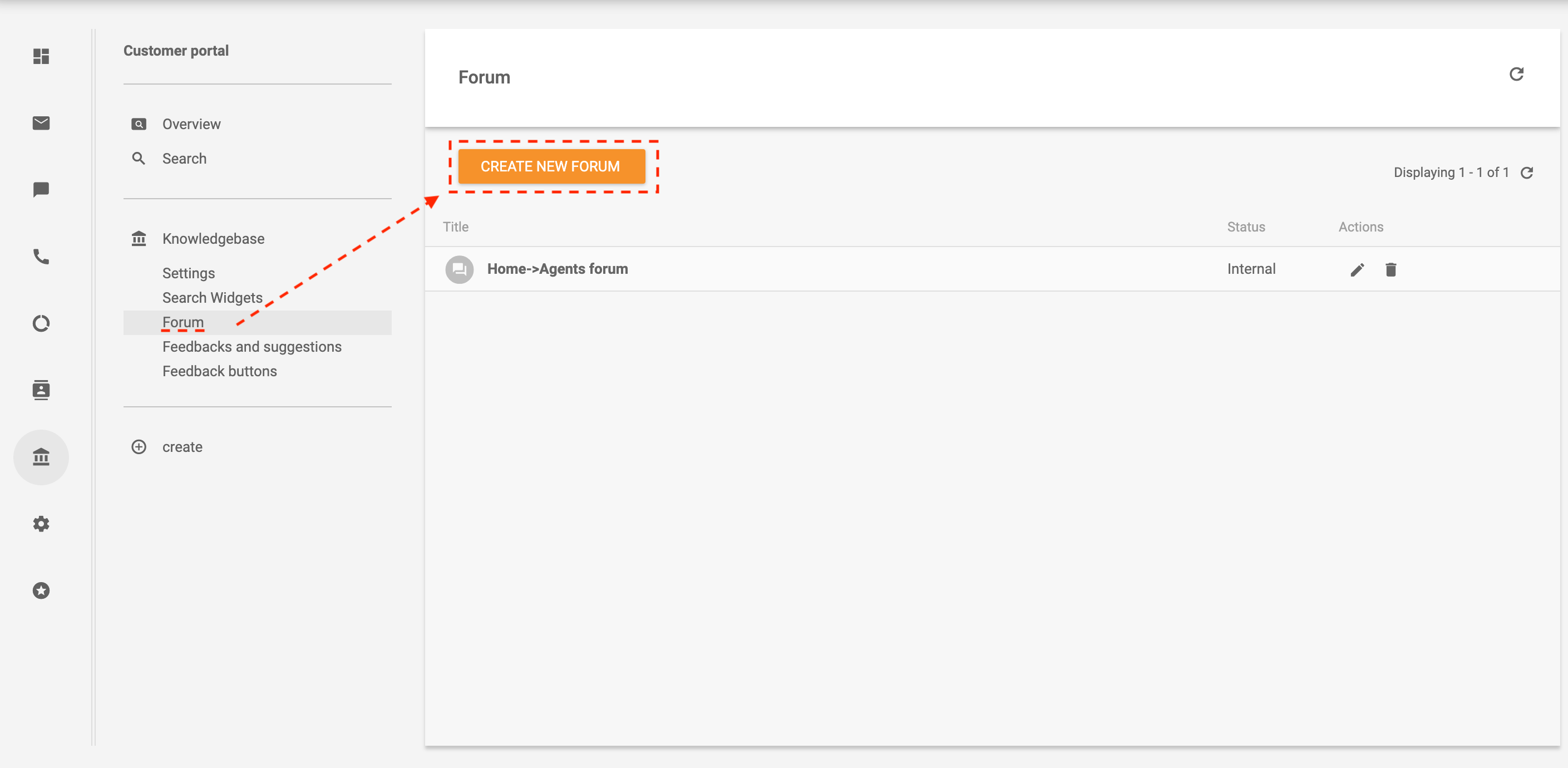 Ustvari forum v LiveAgent