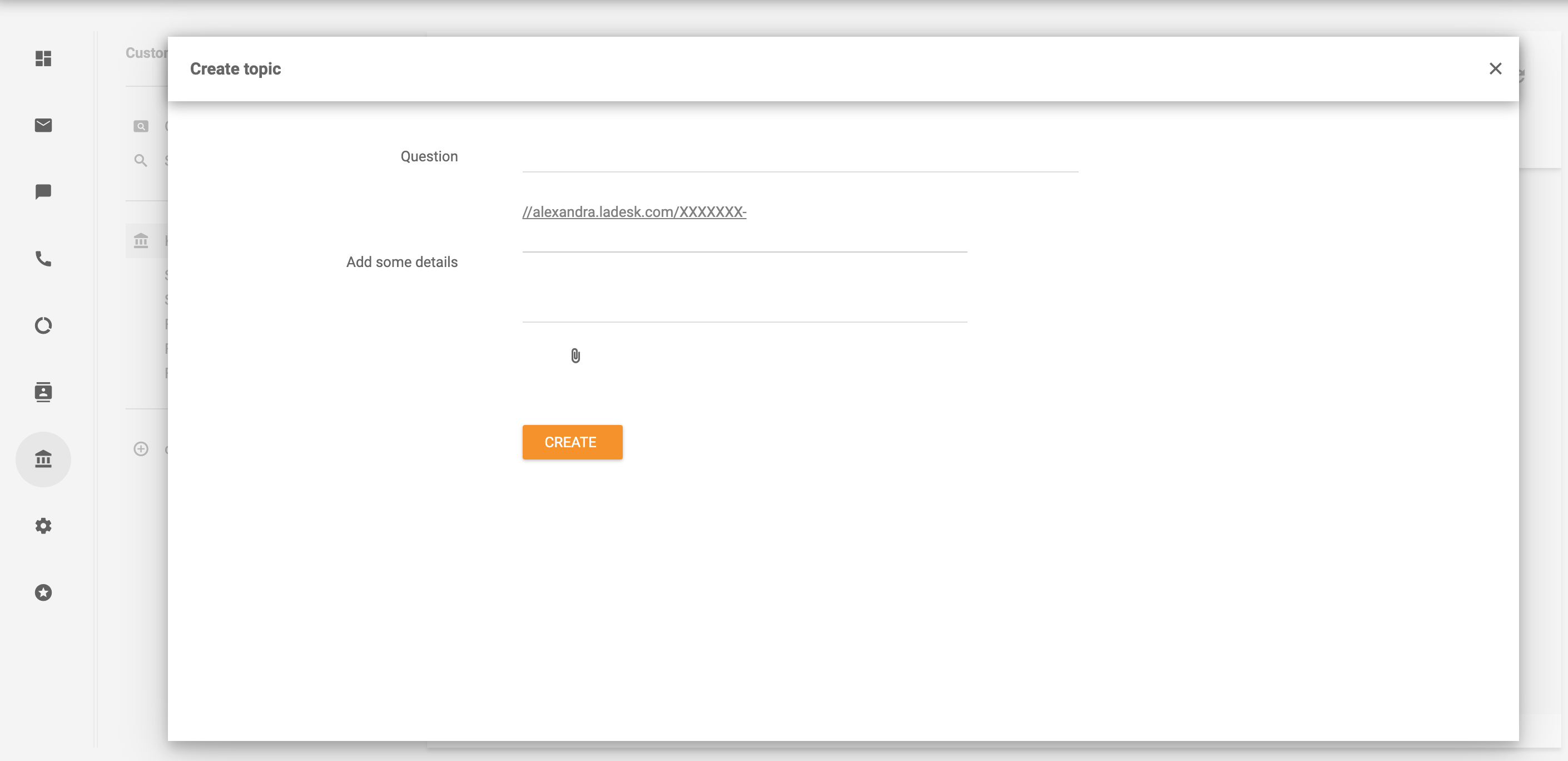 Ustvari temo - LiveAgent