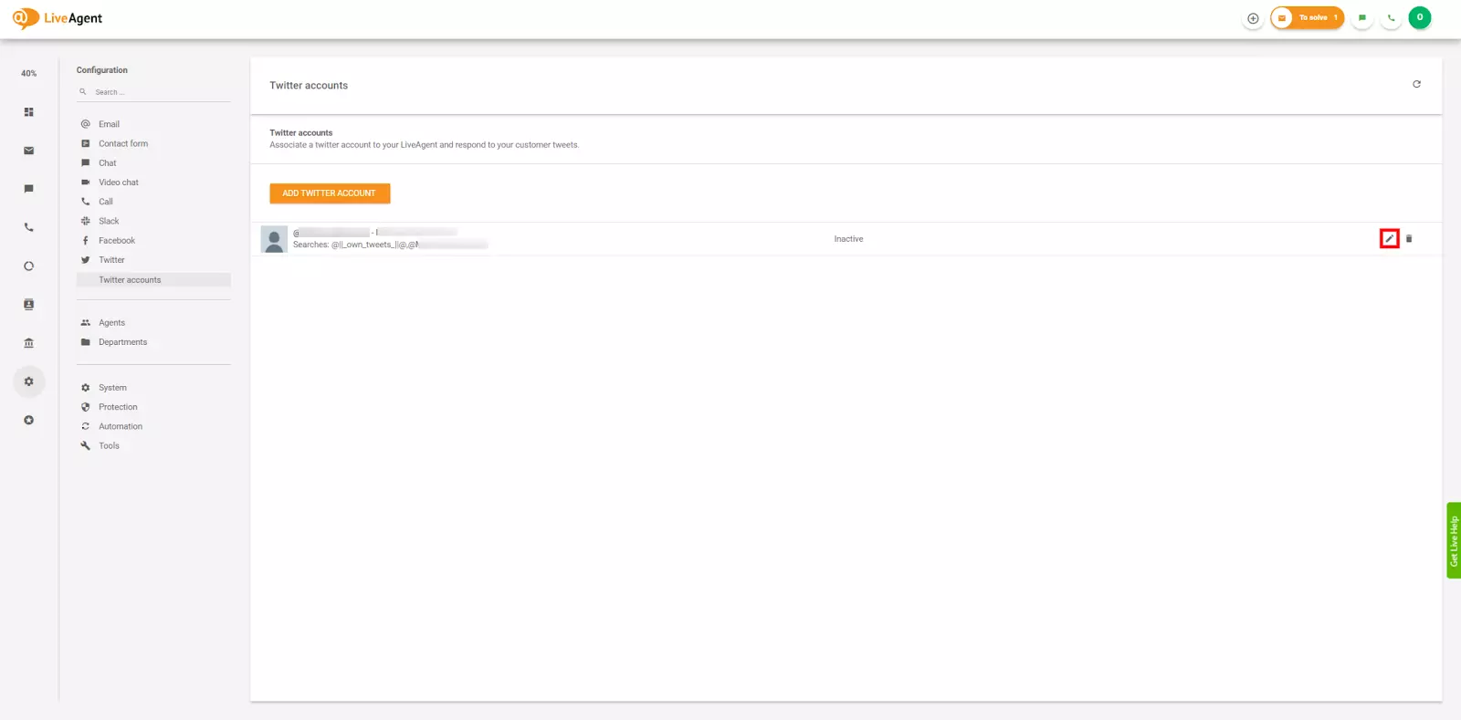 Uredi nastavitve računa Twitterja